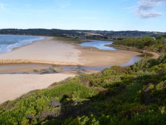 River mouth is open and the estuary height is 0.74mAHD.