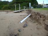 Storm damage.erosion beach entry ramp1.